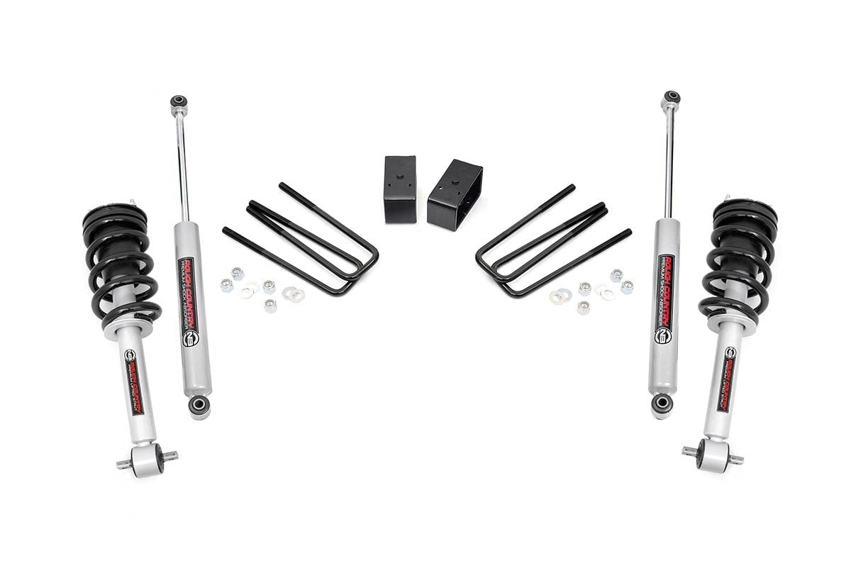 Chevrolet Silverado 1500 Suspension Lift Kit - Rough Country - 3.5 Inch Lift Kit | N3 Struts - '07-'13